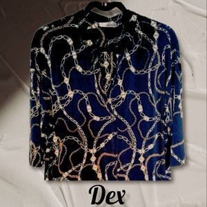 Dex black chain link 1x dress/tunic